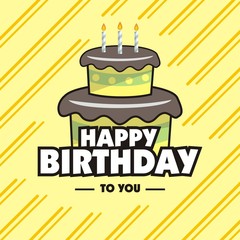 Happy birthday greeting card. May all of your wishes will come true. Happy birthday