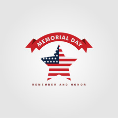 Happy Memorial Day Celebration Vector Template Design Illustration