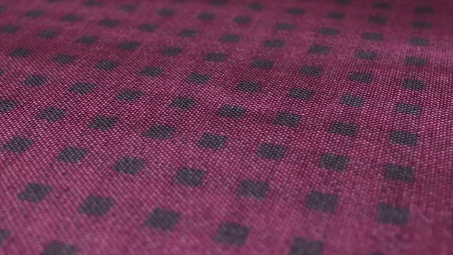 Detailed pink grey plaid cloth. Close up, macro shot of vintage checked, tartan background. 
