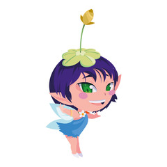 beautiful magic fairy character