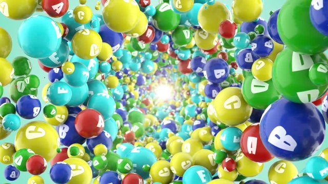 Through the pills of vitamins and supplements