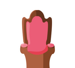 royal chair throne icon