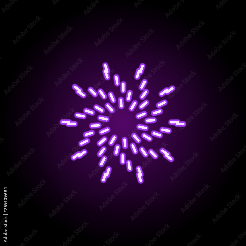Poster galaxy neon icon. elements of cartooning space set. simple icon for websites, web design, mobile app