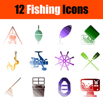 Fishing Icon Set