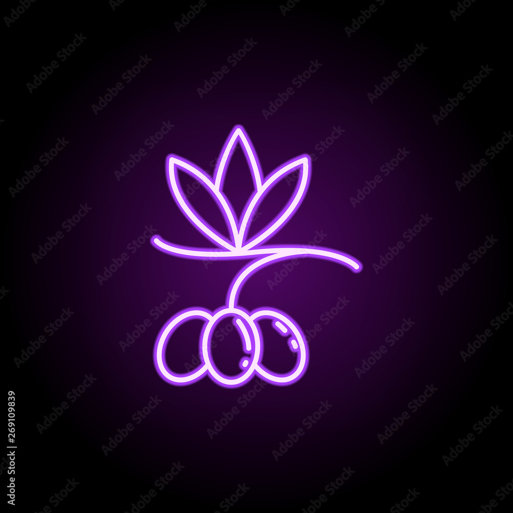 Poster olives dusk icon. elements of vegetables in multi color style icons. simple icon for websites, web d
