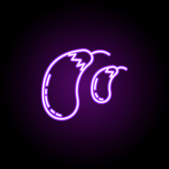 eggplant dusk icon. Elements of Vegetables in multi color style icons. Simple icon for websites, web design, mobile app, info graphics on white background