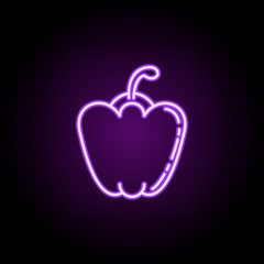 Bell pepper dusk icon. Elements of Vegetables in multi color style icons. Simple icon for websites, web design, mobile app, info graphics on white background