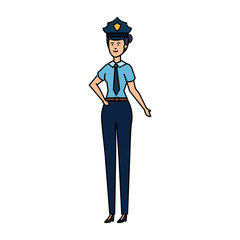 female police officer avatar character