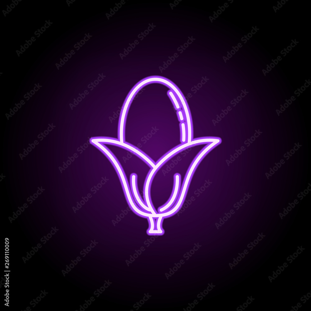 Poster eggplant dusk icon. elements of vegetables in multi color style icons. simple icon for websites, web