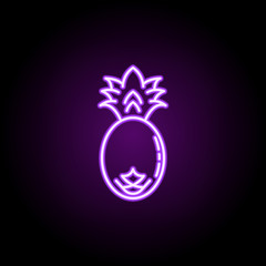pineapple dusk icon. Elements of Vegetables in multi color style icons. Simple icon for websites, web design, mobile app, info graphics on white background