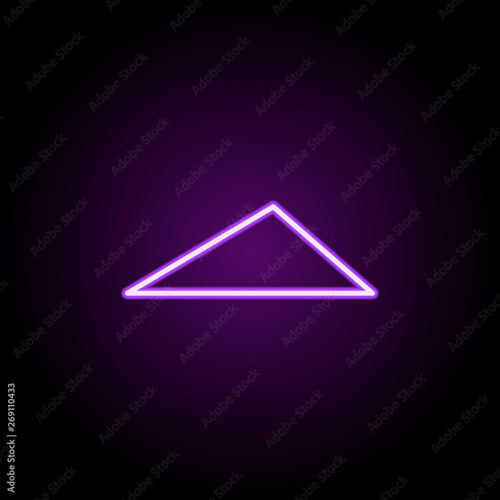 Poster intersecting circles neon icon. elements of geometric figures set. simple icon for websites, web des