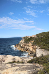 Fototapeta na wymiar Coastal Sandstone Cliffs Royal National Park Sydney