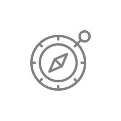 Compass icon. Element of beach holiday icon. Thin line icon for website design and development, app development. Premium icon