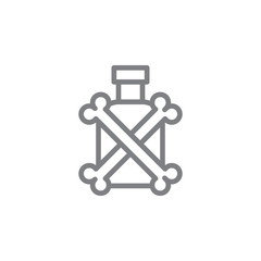 Rum icon. Element of beach holiday icon. Thin line icon for website design and development, app development. Premium icon