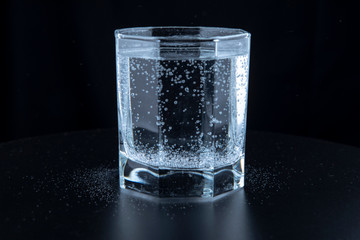 Glass of mineral water 