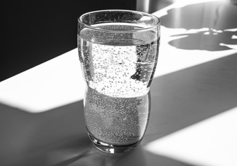 Glass of mineral water 