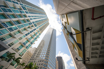 Highrise buildings at Downtown Miami FL