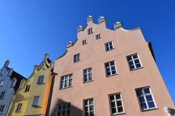 Fototapeta premium Denkmalgeschützte Architektur in Landshut-Altstadt