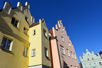 Denkmalgeschützte Architektur in Landshut-Altstadt