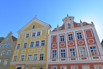 Fototapeta premium Denkmalgeschützte Architektur in Landshut