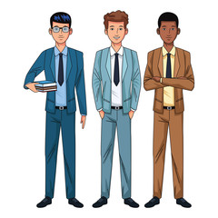 businessmen avatar cartoon character