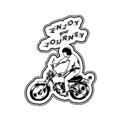 Enjoy your journey sticker