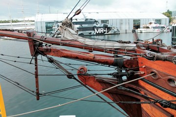 Tall  ship in Hobart docks,  Tasmania