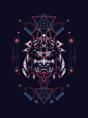helmet, samurai, warrior, japan, vector, illustration, mask, japanese, traditional, face, asian, tattoo, art, oriental, head, design, culture,  armor, graphic, war, ninja, demon, armour, fighter, shog
