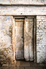 Colourful door in Varanasi in India