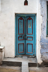 Colourful door in Varanasi in India