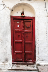 Colourful door in Varanasi in India