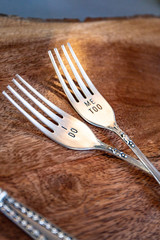 wedding silverware decor