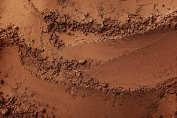 Texture of cocoa powder as background