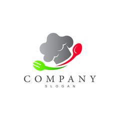 human logo , professional chef logo, restaurant  icon, menu symbol