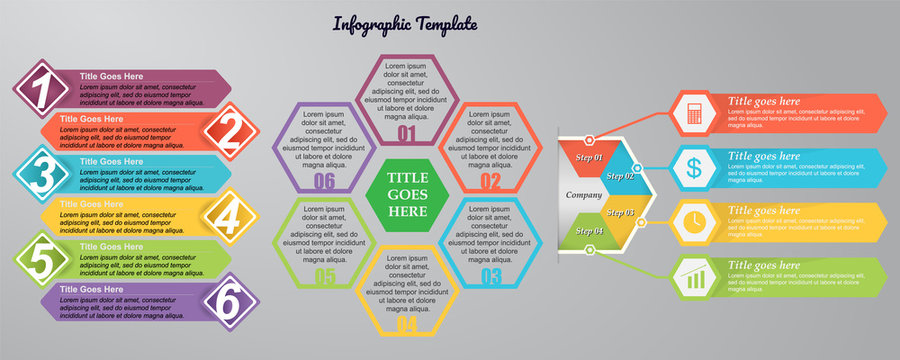 Infographic element for your presentation. Perfect for prosess, marketing, business and data visualisation presentation.