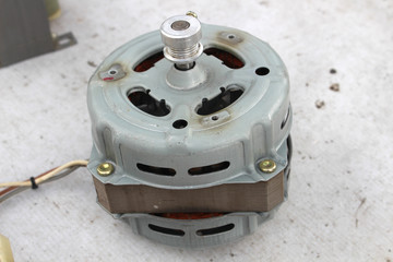 Old electric motor of fan