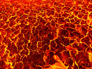 red lava and texture background.