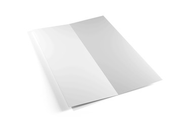 Mock up of a Brochure on a white background - 3d rendering