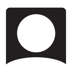 Person icon vector male user profile avatar symbol for business in flat color glyph pictogram sign illustration