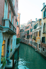 Fototapeta na wymiar Canals and Cityscape of Venice, Italy
