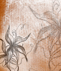 grunge floral background