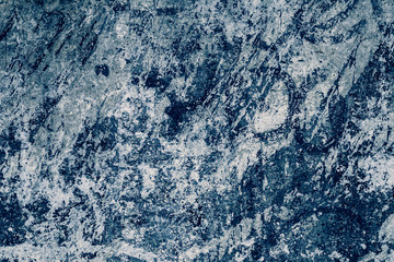Abstract pattern on dark blue granite wall background. Vintage paper texture, architecture. Marble wall texture. Modern background. Retro watercolor pattern. Dark blue stone background, paint stains