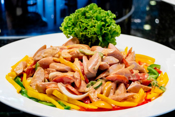 sausage salad - Thai halal food
