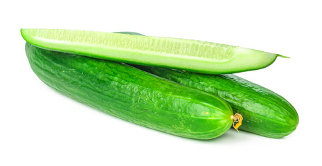 Cucumber isolated on white background