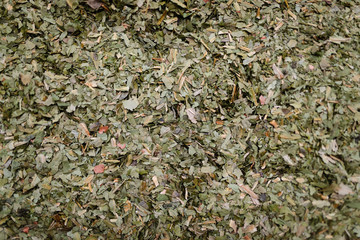 Bio organic dried spice mix for texture or background