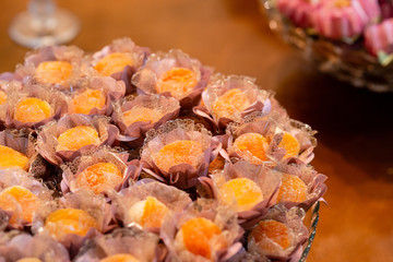 Brazilian sweets for wedding party.