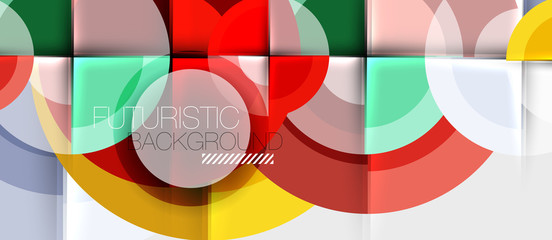 Obraz premium Geometric design abstract background - circles