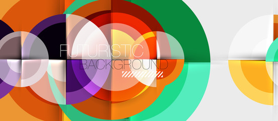 Circular geometrical design template