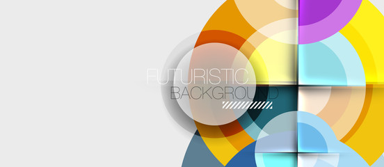 Obraz premium Circular geometrical design template