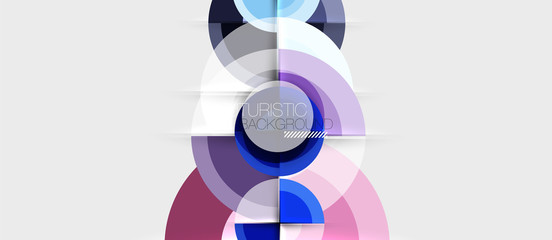 Obraz premium Geometric design abstract background - circles